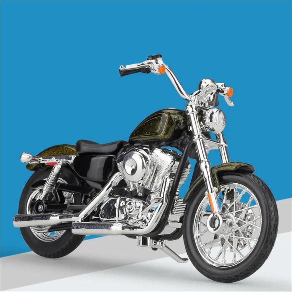 PuLaif Collection Motorcycle Model Toy Collection Die Cast Metal 1/18 for Harley XL 1200V for Seventy-Two 2013(Black)