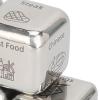 5Pcs Set, Funny Food Decision Dice, Stainless Steel Date Night Dice with Engraved Icons, Perfect for Couples Families Friends, Unique Valentine Birthday Gift for view 4
