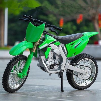 Collection 1:10 Motorcycle Model Diecasts Portable Racing Finger Motobike Simulation Collection Toys for KX450 KX 450(Green)