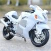 Collection 1:18 Motorcycle Model Diecasts Portable Racing Finger Motobike Simulation Collection Toys for Suzuki for Hayabusa GSX-1300R(White) view 1