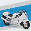 Collection 1:18 Motorcycle Model Diecasts Portable Racing Finger Motobike Simulation Collection Toys for Suzuki for Hayabusa GSX-1300R(White) view 3