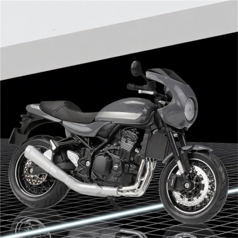 Collection 1:12 Motorcycle Model Diecasts Portable Racing Finger Motobike Simulation Collection Toys for Z900RS for Cafe(Gray)