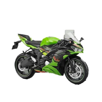 Collection 1:12 for for Ninja ZX-6R 2023 Motorcycle Toy Diecast Model for Super for Sport Collection Gift(Green)