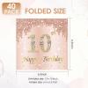10th Birthday Decorations for Girls - 40pcs 10th Birthday Napkins, Rose Gold Disposable Paper Napkins for 10 Year Old Girls,In My Double Digits Era & Peace Out Single Digits Party Decor view 2