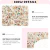 Cute Christmas Santa and Reindeer Baby Crib Sheets 27 x 39In Standard Size Kids Girls Fitted Crib Sheet for Travel view 4