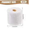 10Pcs Dollhouse Toilet Paper Rolls Tearable, Miniature Dollhouse Accessories Simulation Tissue for Kitchen, Bathroom, Home Decor Miniatures view 3