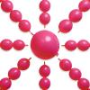 PartyWoo Hot Pink Linking Balloons 100pcs 12 Inch Magenta Fuchsia Link Balloons for Baby Shower Gender Reveal Engagement Bachelorette Wedding Bridal Shower Birthday Party Decorations Pink-W09 view 1