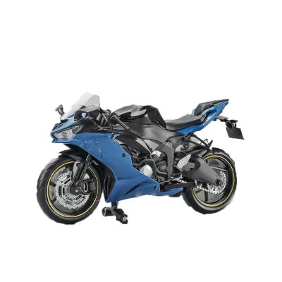 Collection Motorcycle Toy Diecast Model for Super for Sport Collection Gift 1/12 for for Ninja ZX-6R 2023(Blue)