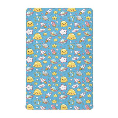 Planet Blue Baby Mini Crib Sheets 52'' x 28'' Standard Size Toddler Girls Crib Bedding Sets for Baby Bedding