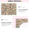 Forests Mushroom Butterflies Baby Crib Bed Sheets 27 x 39In Soft Microfibre Kids Girls Fitted Crib Sheet for Baby Bedding view 4