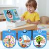 Magnetic Puzzles Face Dress Up Travel Game Double Side Preschool Educational Learning Toy for Kids, 2026 New Creative Educational Magnetic Book with Write Board for Toddlers 3-6 (#03) view 3
