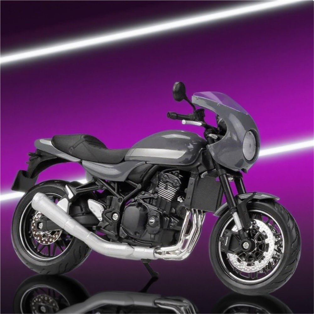 Collection 1/12 Alloy Diecast Motorcycle Model Toys Wheel Steering for Z900RS for Cafe(Gray)