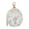 Elephant White Moon Animal Pacifier Holder Case Newborn Pacifier Storage Pouch for Boys Girls Easy Attach to Diaper Bag Portable Baby Essentials Container view 1
