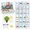 Magnetic Puzzles Face Dress Up Travel Game Double Side Preschool Educational Learning Toy for Kids, 2026 New Creative Educational Magnetic Book with Write Board for Toddlers 3-6 (#02) view 1