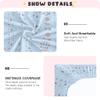 Geometries Boho Blue Baby Crib Mattress Sheets 27 x 39In Breathable Kids Girls Crib Bedding Sets for Baby Bedding view 4