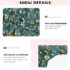 Autumn Flowers Sunflower Lily Rosemary Teal Baby Mini Crib Sheets 27 x 39In Breathable Kids Girls Fitted Crib Sheet for Travel view 4