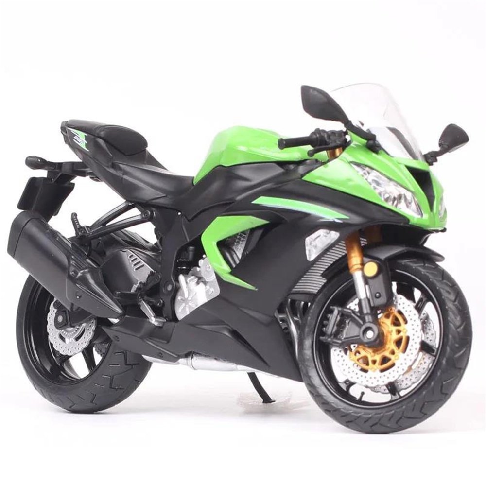 Collection 1:12 Alloy Motorcycle Diecast Model Toys Gift for ZX-6R for Ninja(Green)