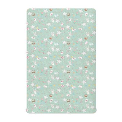 Easter and Winter Fusion Pattern Baby Crib Mattress Sheets 27 x 39In Soft Stretchy Kids Girls Muslin Crib Sheet for Baby Bedding