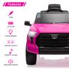 12V Licensed Toyota Tundra Ride-on Truck, Remote Control Electric Car with Spring Suspension, 3-Speed Kids Vehicle with Music & LED Lights for Ages 3+ view 3