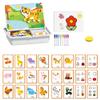 Magnetic Puzzles Face Dress Up Travel Game Double Side Preschool Educational Learning Toy for Kids, 2026 New Creative Educational Magnetic Book with Write Board for Toddlers 3-6 (#06) view 1