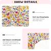 Florals Hyacinths Begonia White Baby Mini Crib Sheets 52'' x 28'' Soft Microfibre Kids Boys Playard Sheets for Baby Bedding view 4