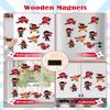 24 Set Ninja Party Favors - with Magnets Diamond Stickers Glitter Glue Pens - Karate Party Favors for Kids - Non-Toxic DIY Wooden Ninja Paint Crafts - Goodie Bags Gifts Prizes for Kids Boys Toddler view 3