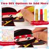 24 Set Ninja Party Favors - with Magnets Diamond Stickers Glitter Glue Pens - Karate Party Favors for Kids - Non-Toxic DIY Wooden Ninja Paint Crafts - Goodie Bags Gifts Prizes for Kids Boys Toddler view 4