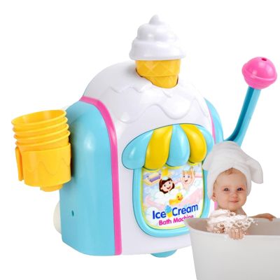 Bubble Maker for Bathtub - Kid Ice Cream Foam Maker,Bubble Blower Machine Toy for Kids Bathtub Shower Christmas Birthday Fun Enjoyment