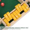 Aoaoy Shut The Box Game, Wooden Dice Board Game, 2-4 Player Family Wooden Board Table Math Games with 8 Dices for Home Party view 3