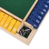 Aoaoy Shut The Box Game, Wooden Dice Board Game, 2-4 Player Family Wooden Board Table Math Games with 8 Dices for Home Party view 4