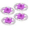 4PCS Universal Aluminum Alloy RC Car Brake Disc, Metal Hex Adapter for 1/10 Remote Control Car, CNC Machined Lightweight Durable Accessory with Anodized Surface, Fit for RC (Purple) view 4