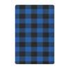 Blue Black Gingham Buffalo Plaid Baby Crib Bed Sheets 52'' x 28'' Soft Microfibre Kids Boys Fitted Crib Sheet for Baby Bedding view 1