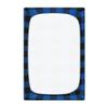 Blue Black Gingham Buffalo Plaid Baby Crib Bed Sheets 52'' x 28'' Soft Microfibre Kids Boys Fitted Crib Sheet for Baby Bedding view 2