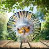 10-Inch Metal Wind Spinner 3D Secretary Bird Wind Spinner, Unique Metal Hanging Kinetic Wind Sculpture Ornament Gifts for Women Yard Art Garden Patio Lawn Indoor Outdoor Decor view 2