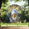 10-Inch Metal Wind Spinner 3D Secretary Bird Wind Spinner, Unique Metal Hanging Kinetic Wind Sculpture Ornament Gifts for Women Yard Art Garden Patio Lawn Indoor Outdoor Decor view 4