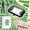 Abbylike Mini Chinese Mahjong Set, 144 Tiles Portable Mahjong Complete Set with Crossbody Bag & 2 Dice, Authentic Travel Game for Adults & Family for Outdoor Fun, Travel, Family Gathering view 2