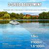 ANGDI Intelligent RC Fishing Bait Boat, 12V Large Capacity Smart Bait Launcher with 100 GPS Points, Auto Return & LED Light, 2 Batteries, Speed Adjustable, Bait Boat for Chum Hook Delivery view 3