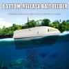 ANGDI Intelligent RC Fishing Bait Boat, 12V Large Capacity Smart Bait Launcher with 100 GPS Points, Auto Return & LED Light, 2 Batteries, Speed Adjustable, Bait Boat for Chum Hook Delivery view 4