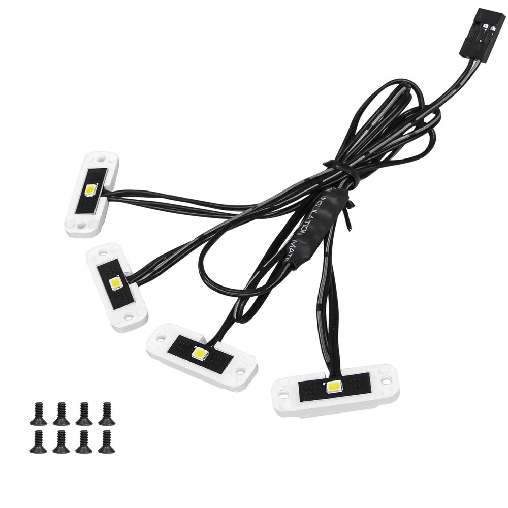 LRFHL RC Rock Lights with Controller RC Crawler Lights for 1/10 Axial SCX10 III AXI13001 Upgrade