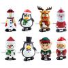 Christmas Wind Up Toys - 8 Pieces Fun Jumping and Walking Mini Holiday Toys, Small Mechanical Christmas Decorations for Kids Boys Girls Family Friends Children Youth Teens, Home, Car, Party view 1