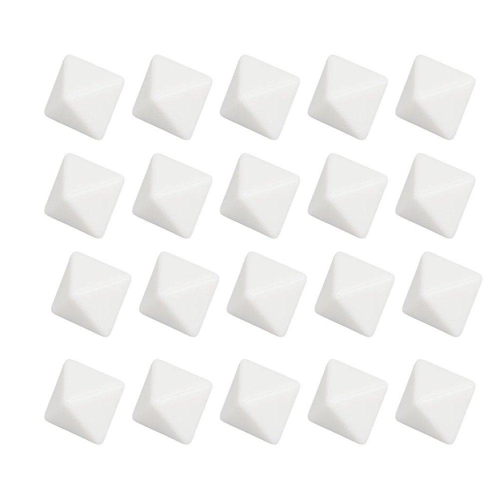 20PCS 8 Sided Polyhedral Dice Set, Mini Dice Sets Plastic Blankk Dice for Board Games Party Math Counting Teaching
