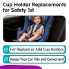 2PCS Cup Holder Replacements for Safety 1st Car Seat, Compatible with EverFit Grow & Go Maxi-COSI Pria Cosco All-in-One Car Seat Model C6577, Easy Snap Installation Durable view 2