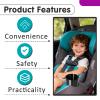 2PCS Cup Holder Replacements for Safety 1st Car Seat, Compatible with EverFit Grow & Go Maxi-COSI Pria Cosco All-in-One Car Seat Model C6577, Easy Snap Installation Durable view 4