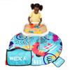 MEKA Tuff Tray Small 28"x28" White with Stand + Waterproof Sensory Mat 67" Blue, Activity Tray with playmat for Kids Creative, Messy, Everyday Fun, Children and Toddlers Stuff, Outdoor and Indoor view 1