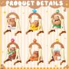 Cutecrop Capybara Blind Box Figures 1 Pcs Random Design Capybara Figures Collectible Toys for Spring Summer Home Decorations Holiday Birthday Gifts, Single Box(Swing) view 3
