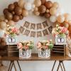 Amyhill 6 Pcs Cielito Lindo Party Decorations Baby Shower Wood Mexican Flower Baby Boxes with Letters Papel Picado Table Centerpieces for Gender Reveal Birthday Fiesta Party Table Decor, 6 x 6 Inch view 4