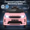 Costzon Ride on Car, Licensed Land Rover Discovery Sport Electric Vehicle, 12V Kids Car with Parent Remote Control, Music, Horn, Song, Gift for Aged 3+ (Light Pink, 38 x 24 x 17(L x W x H)) view 2