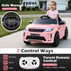 Costzon Ride on Car, Licensed Land Rover Discovery Sport Electric Vehicle, 12V Kids Car with Parent Remote Control, Music, Horn, Song, Gift for Aged 3+ (Light Pink, 38 x 24 x 17(L x W x H)) view 3