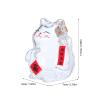 Abaodam Glass Coin Bank: Lucky Cat Savings Box - Maneki Neko Money Organizer - Cute Cat Shaped Container for Room Decor Birthday Or Christmas view 4