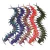 3D Toys 3D Printed Animal Centipede Articulated for Stress Relief Prank Home Office Decompression Decor Executive Desk Toys-Purple Gold view 4